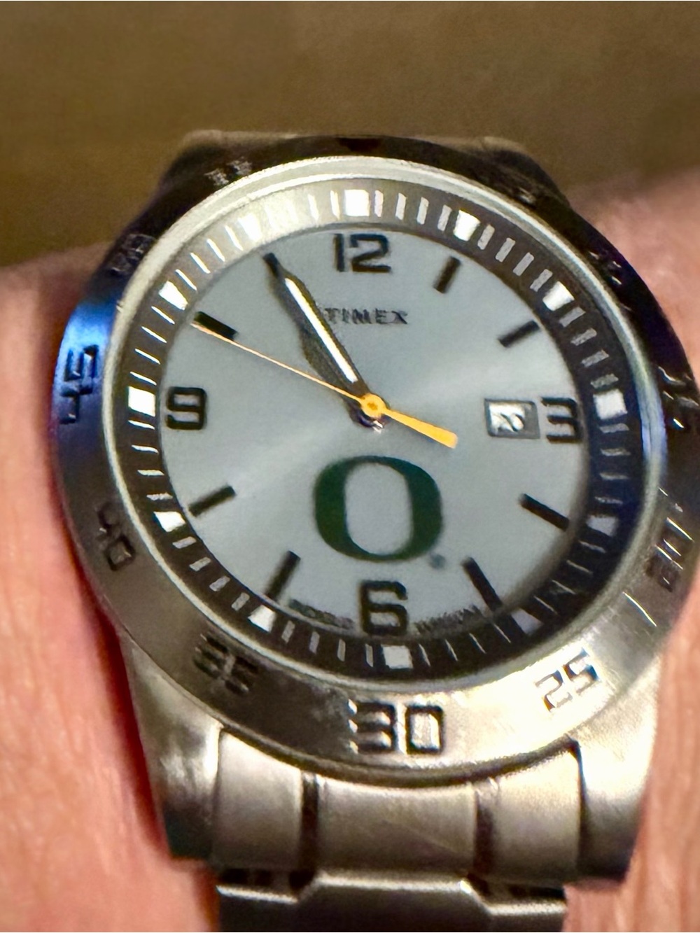 Vintage Timex Tribute Collegiate Citation 42mm Quartz Watch Oregon Logo “O”